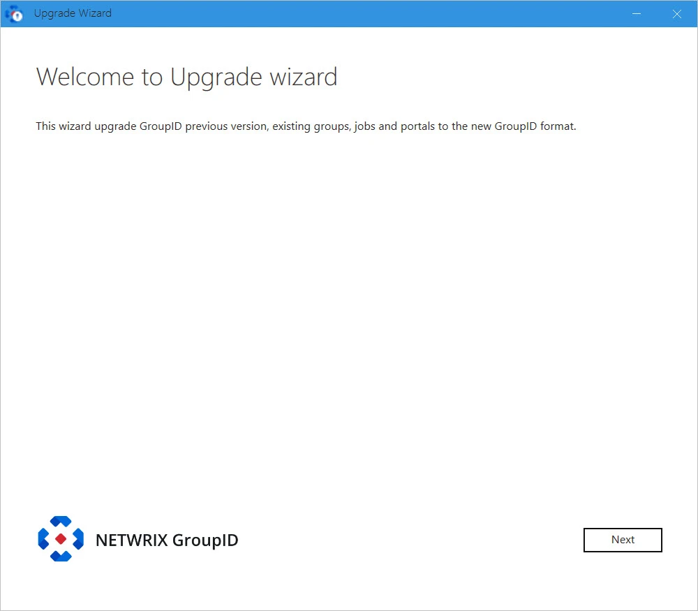 Welcome page