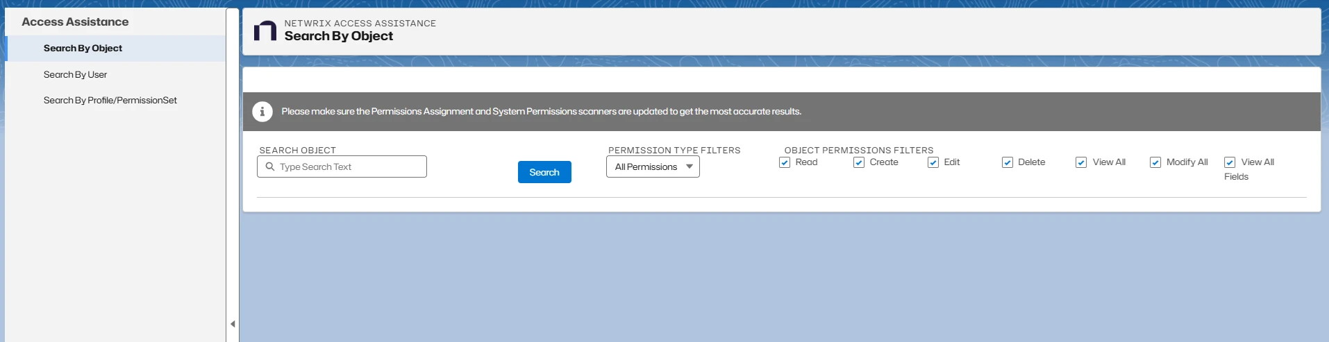 Open the Access Review Assistant