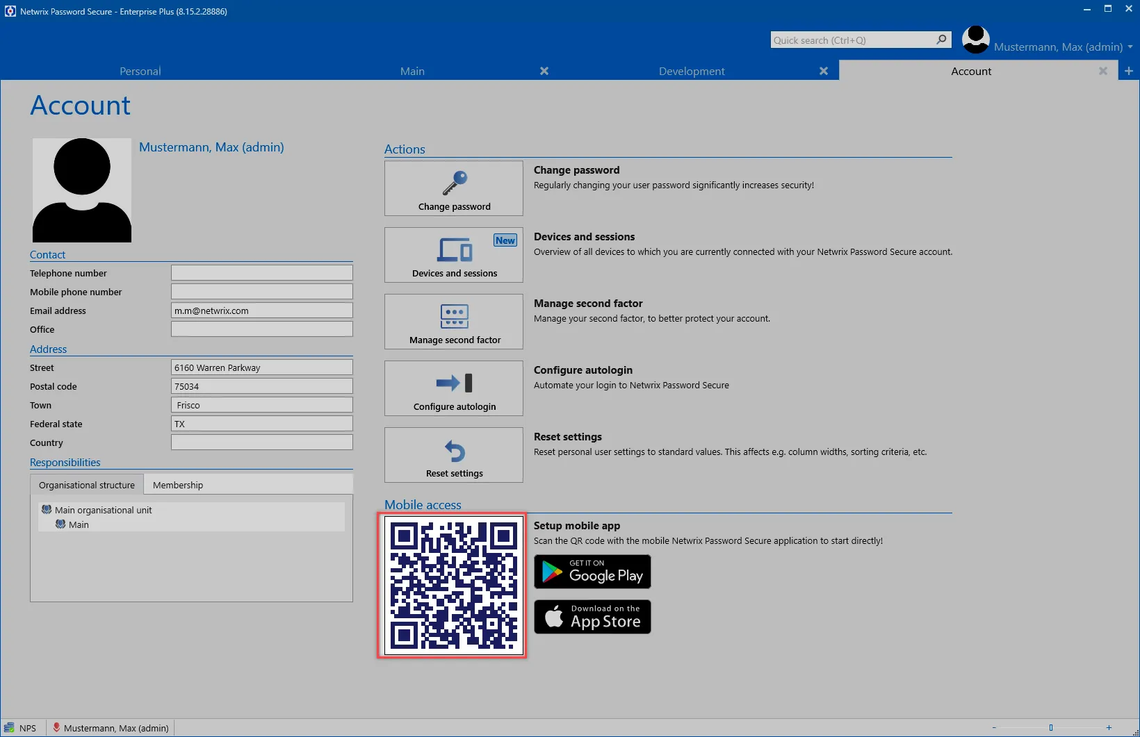 QR code lightclient