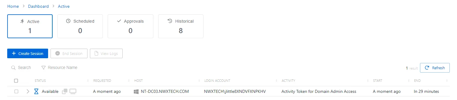 Dashboard Interface