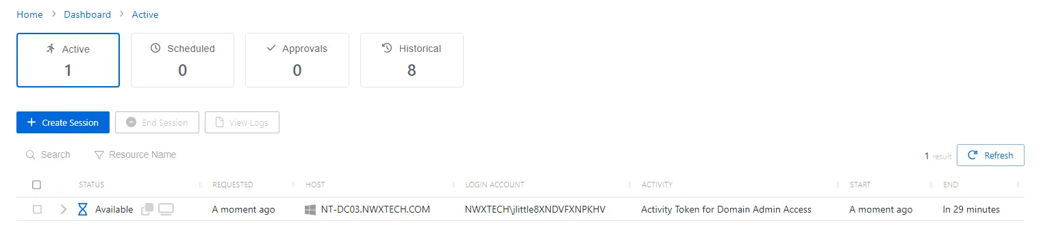 Dashboard Interface