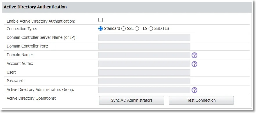 Active Directory Authentication