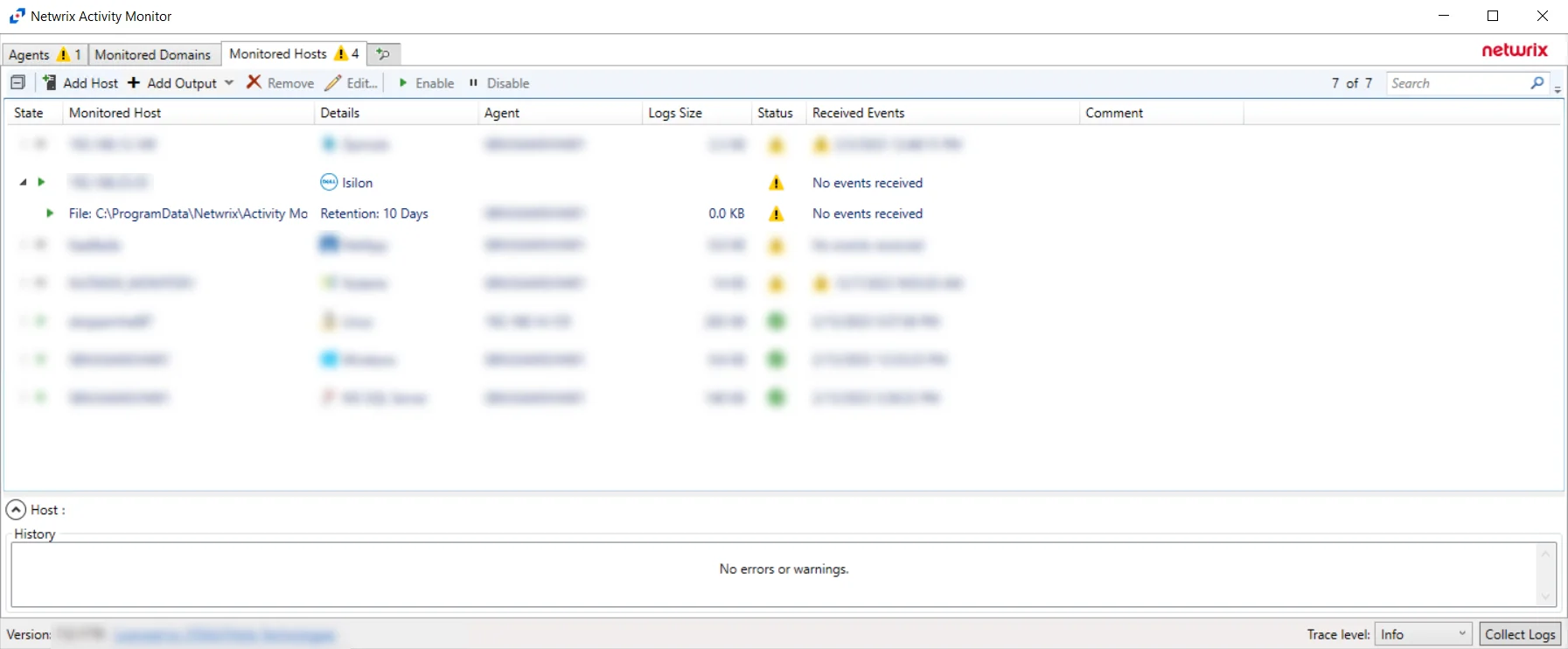 Activity Monitor with Dell Isilon added