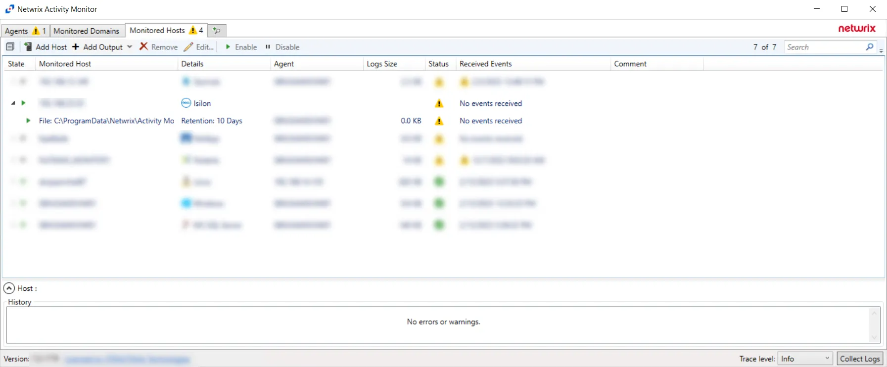 Activity Monitor with Dell Isilon added