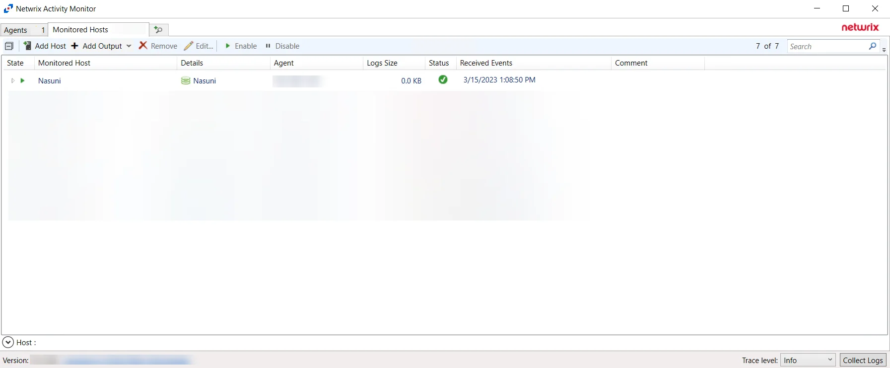 Activity Monitor with Nasuni host added