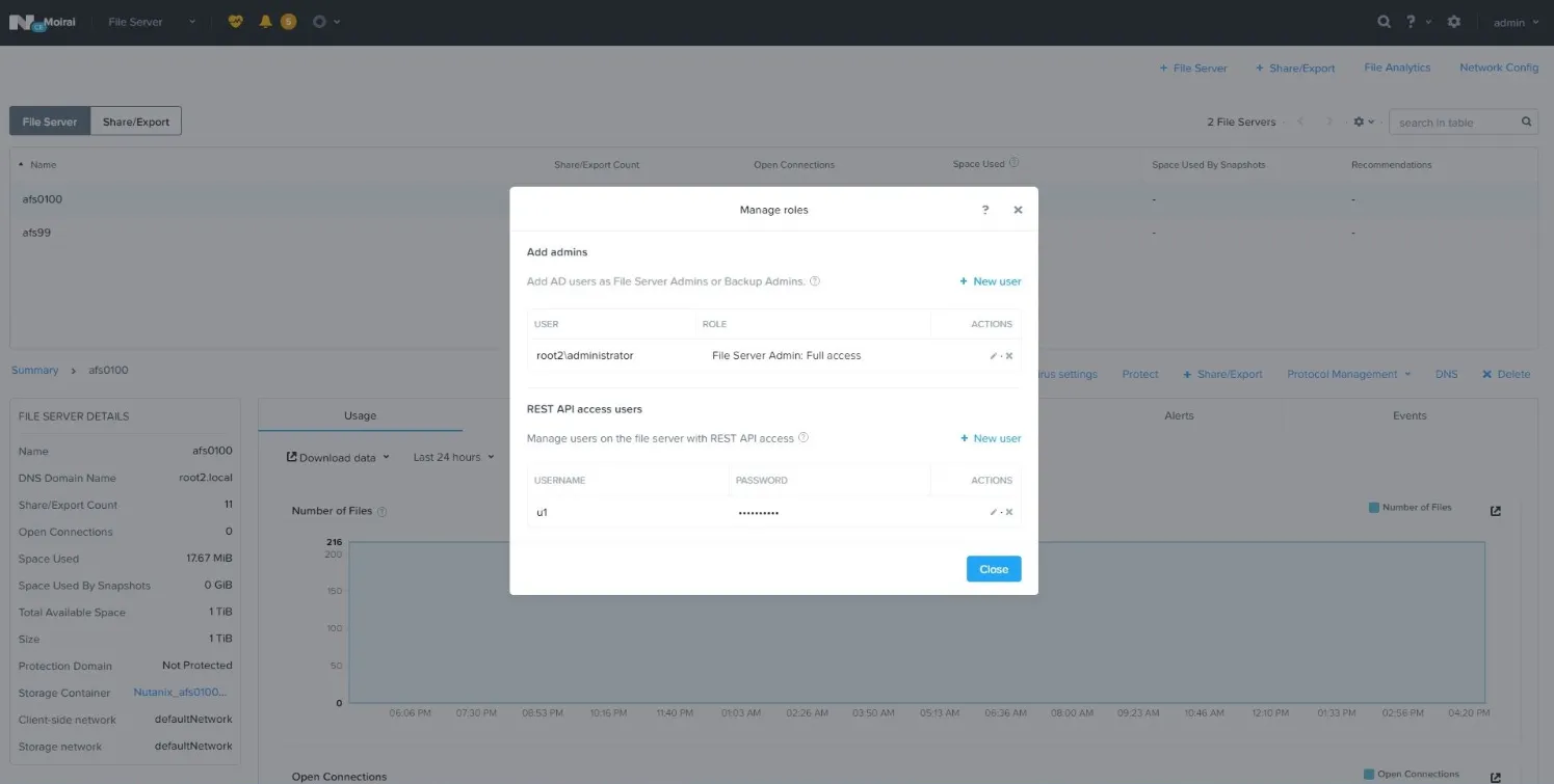 Manage Roles - File Server