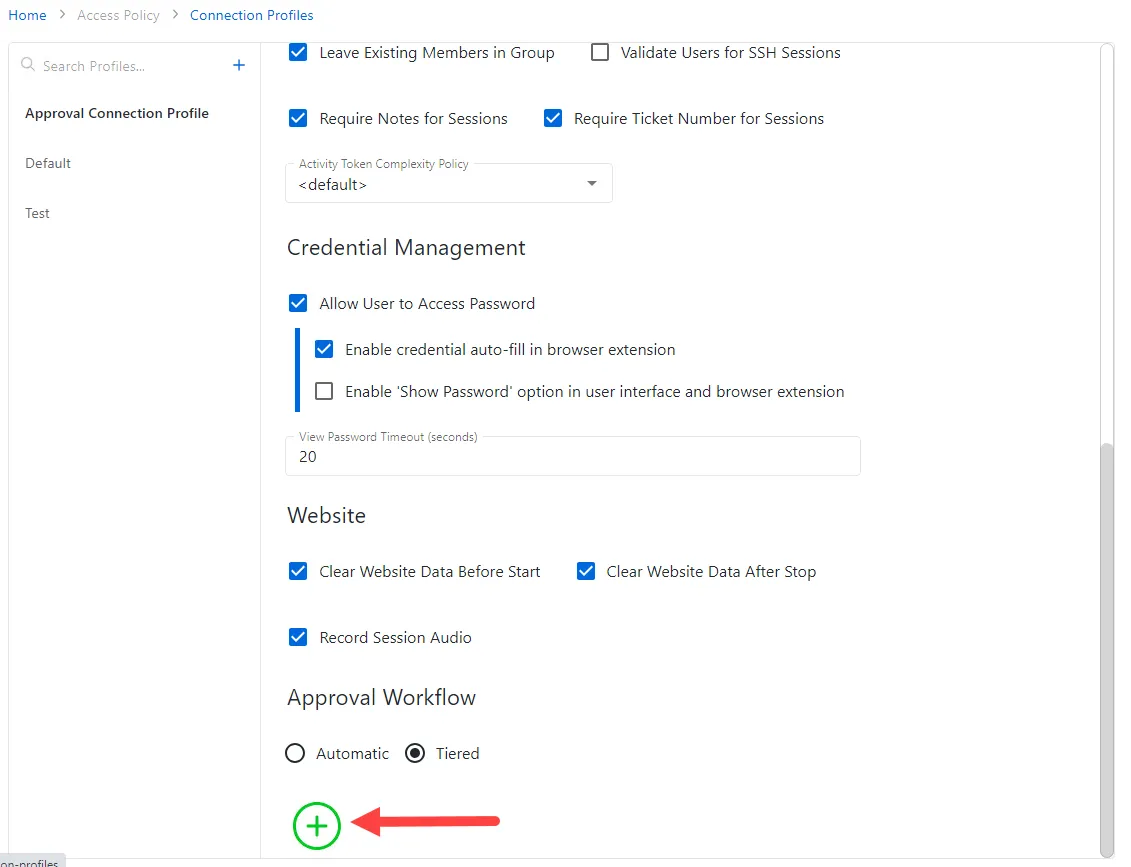 Add approval teir to workflow