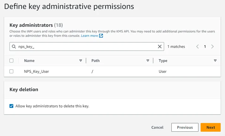 Add Key Admin