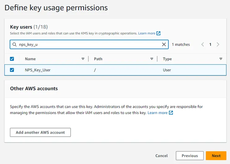 Add Key User