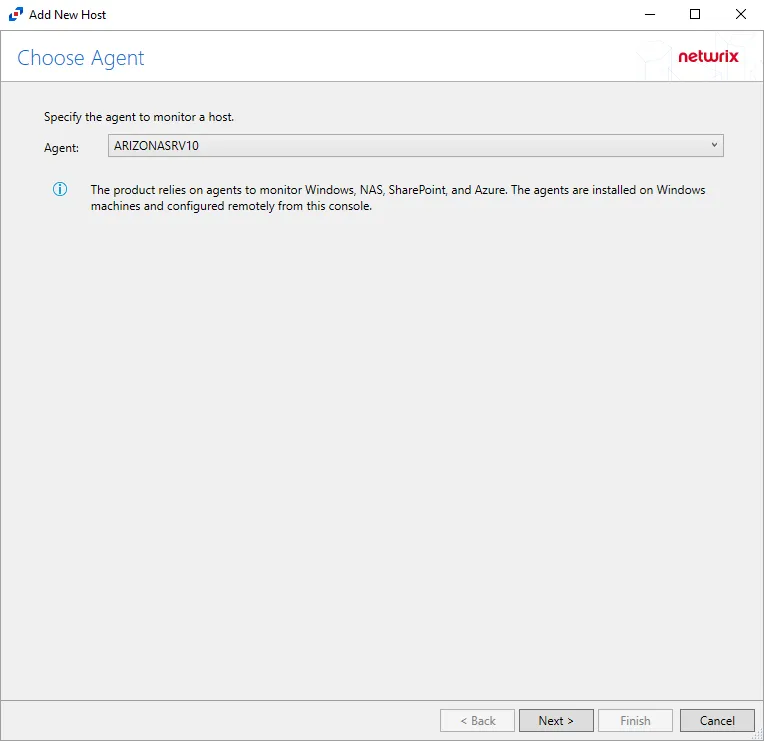 Add New Host window
