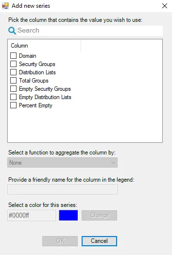 Add new series window