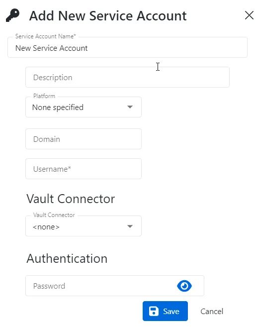 addnewserviceaccount