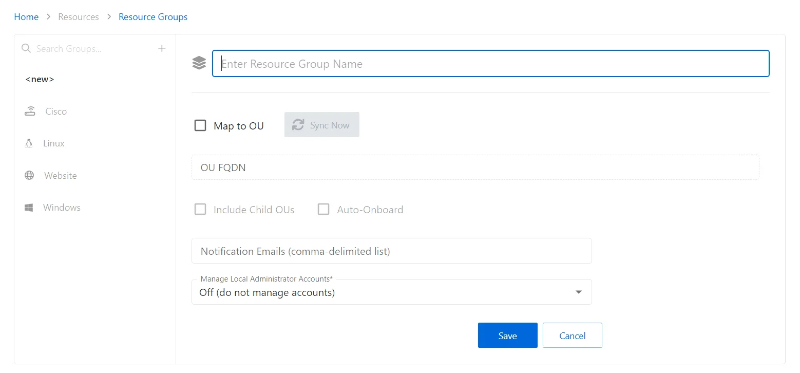 Add Resource Group