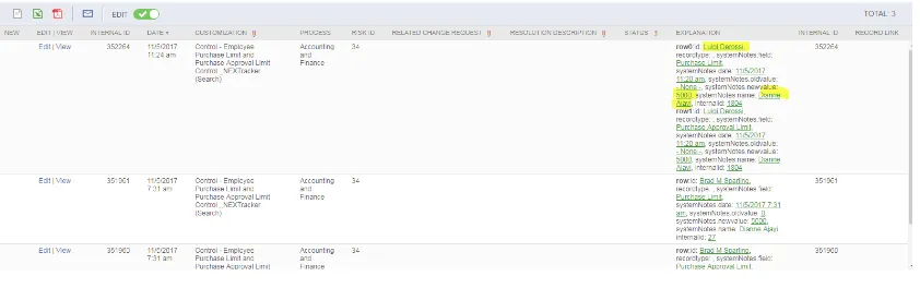 Viewing Unresolved Control Incidents