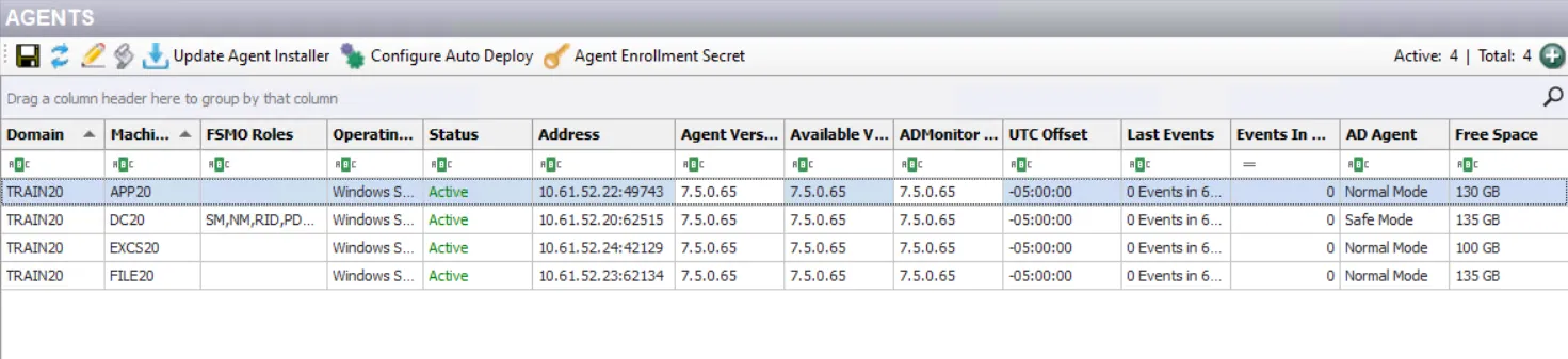 Agents Interface