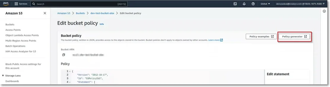 Adding the Netwrix Endpoint Protector Server IP to the S3 Bucket whitelist
