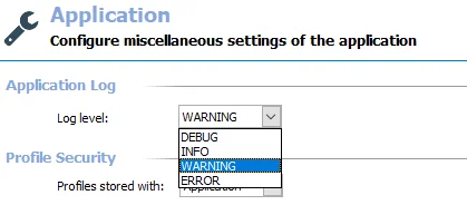 Application Log