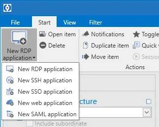 new application