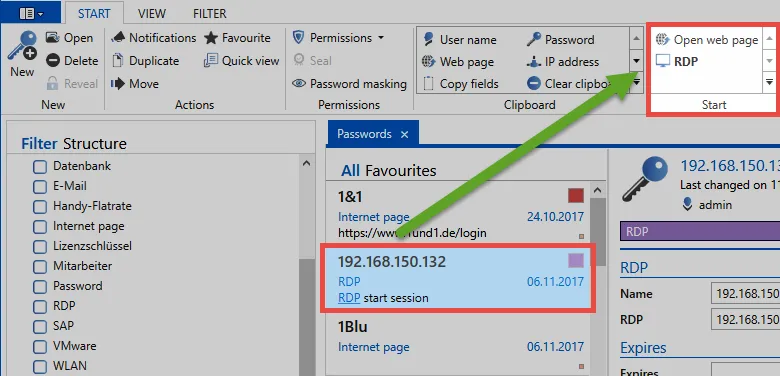 linking RDP