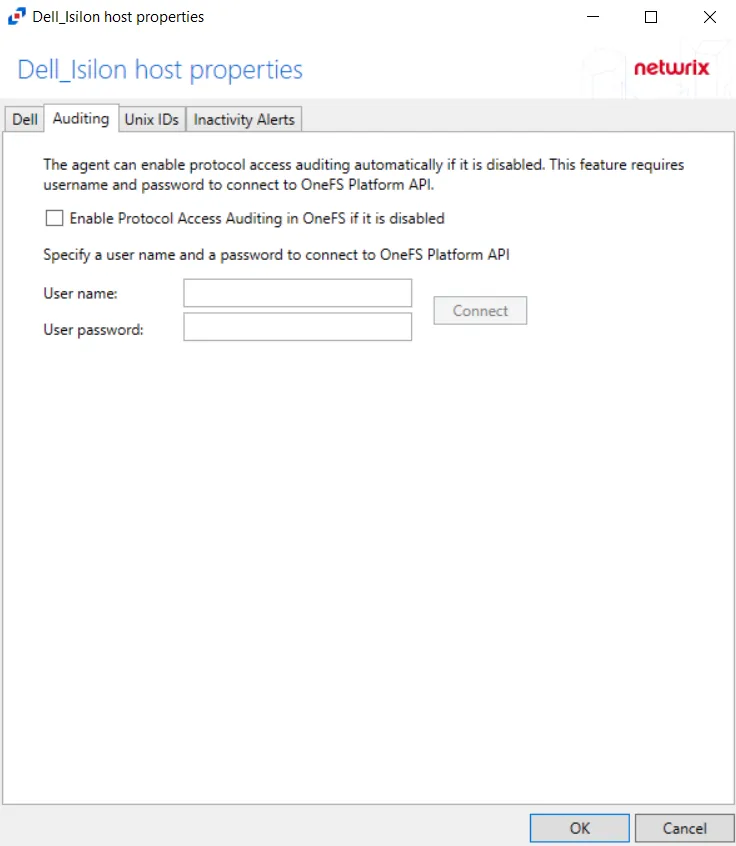 Auditing Tab