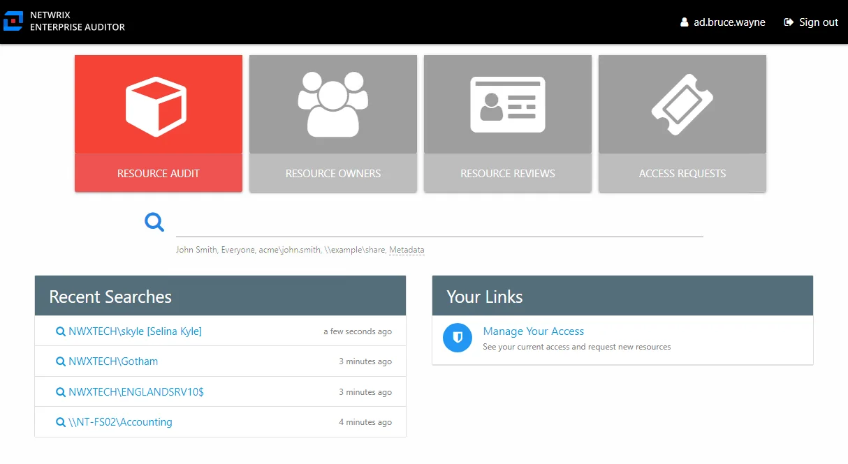 Home page