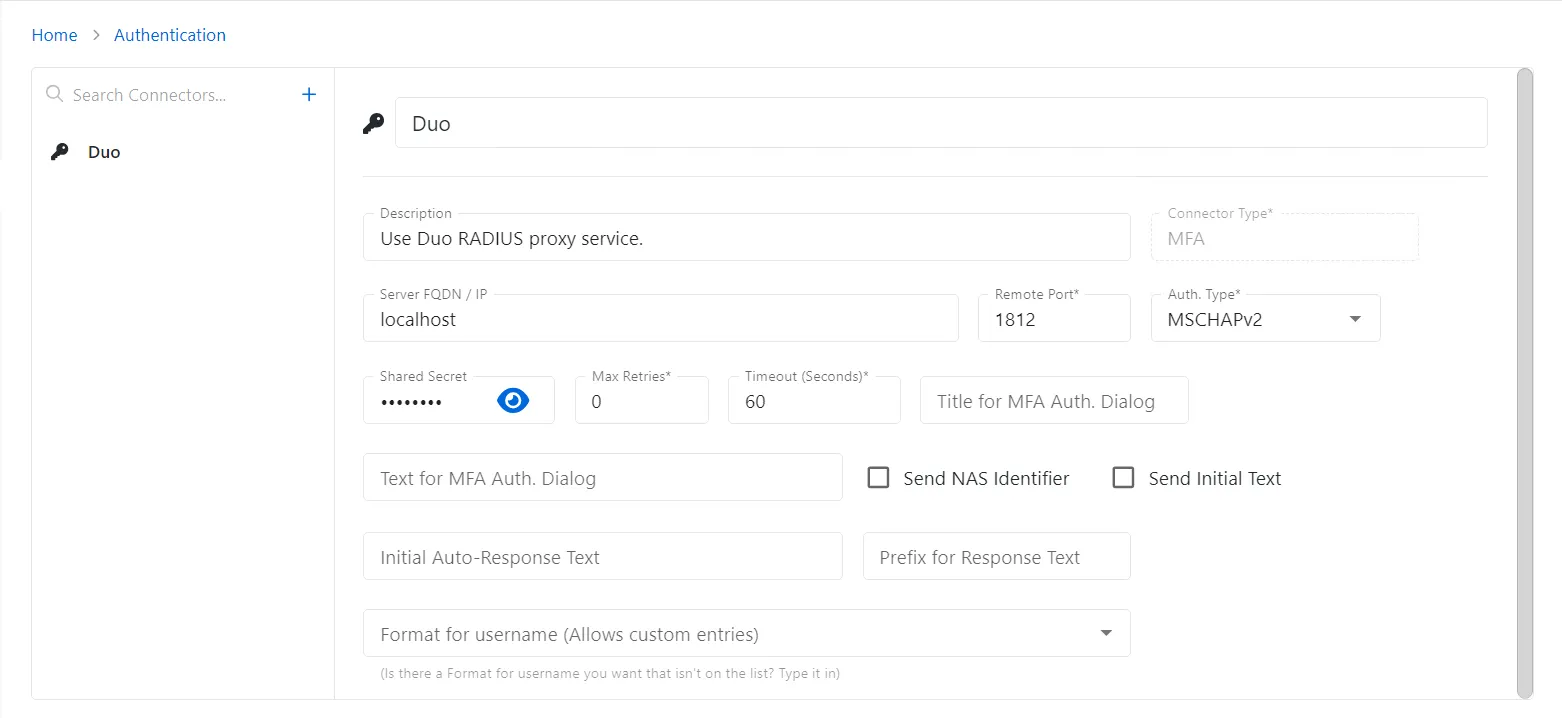 Authentication Page