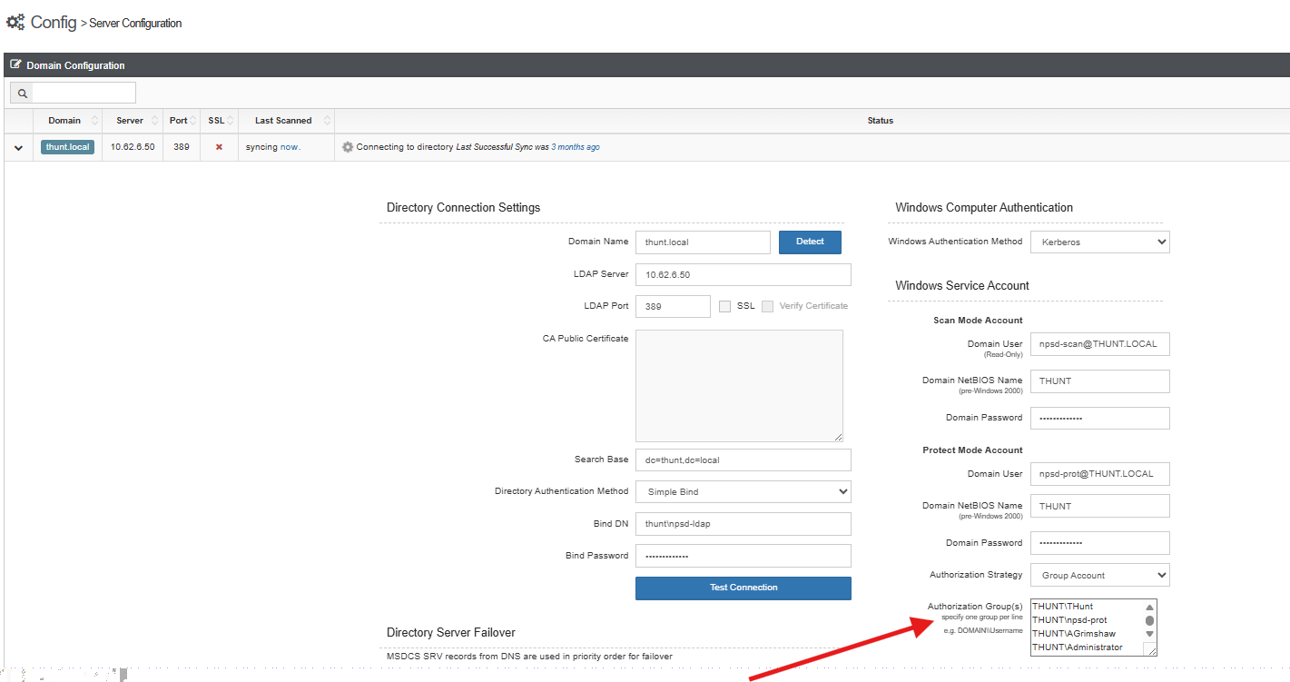 Authorization Groups feature in the UI