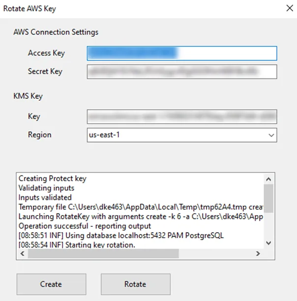 AWS Connection Settings Complete