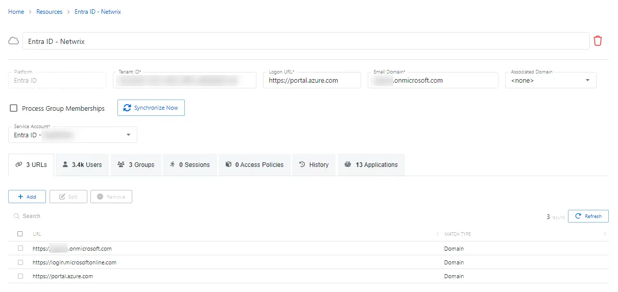 Azure AD Details page