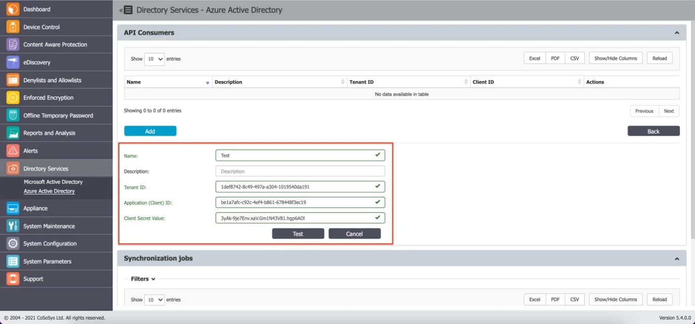 Add Graph Application to Endpoint Protector Server