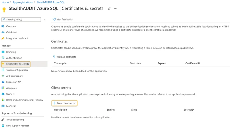 Azure SQL - Register and App - Application ID
