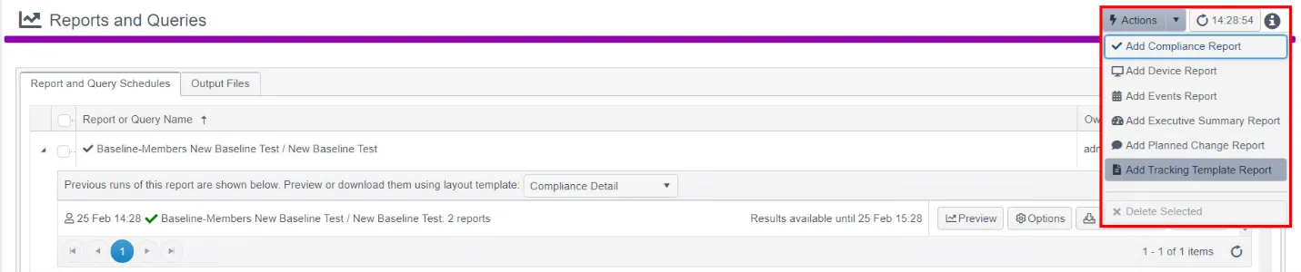baselinereportsandqueries
