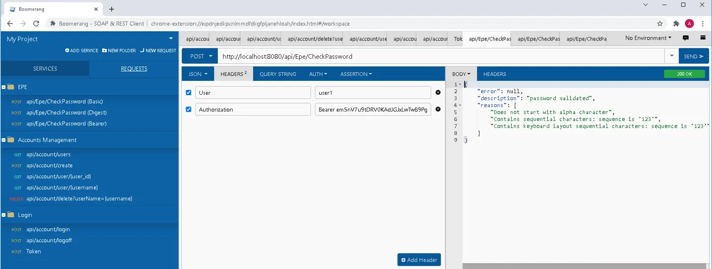 POST api/Epe/CheckPassword (Bearer)