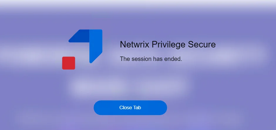 Browser Extension End Session Message