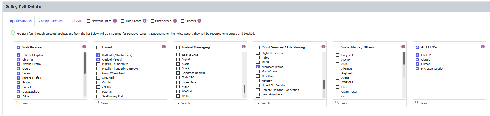 Define CAP application exit points