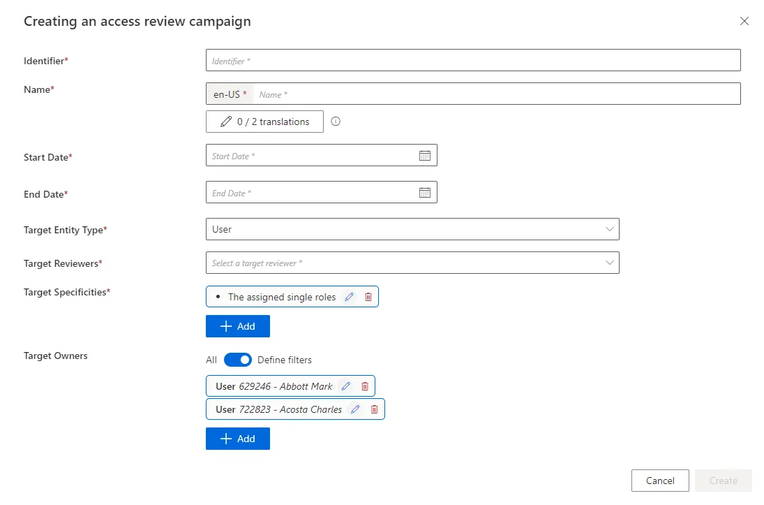 Campaign Example
