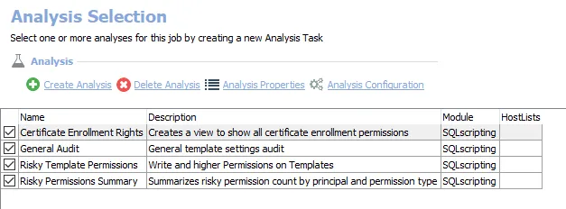 Analysis Tasks for the AD_CertificateAuthorityRights Job