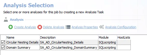 Analysis Tasks for the AD_CircularNesting Job
