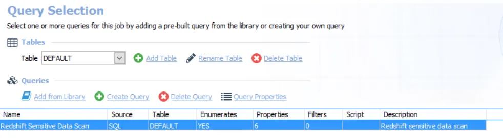 Query Selection