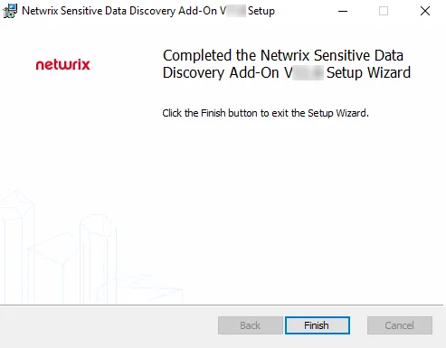 Setup Wizard Completed page