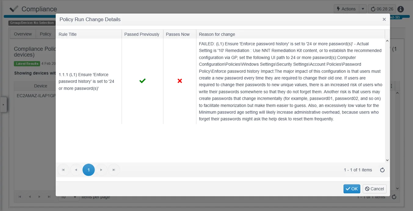 CompliancePolicyRunChangeDetails