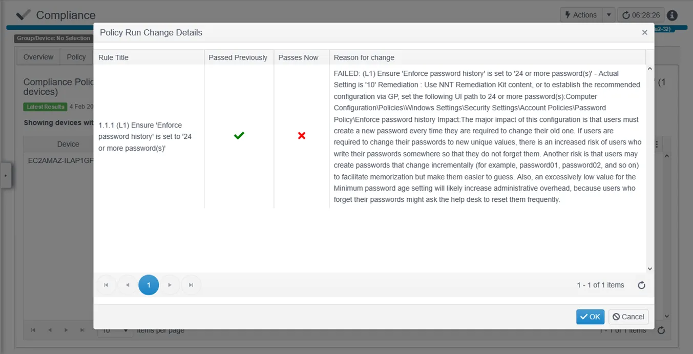 CompliancePolicyRunChangeDetails