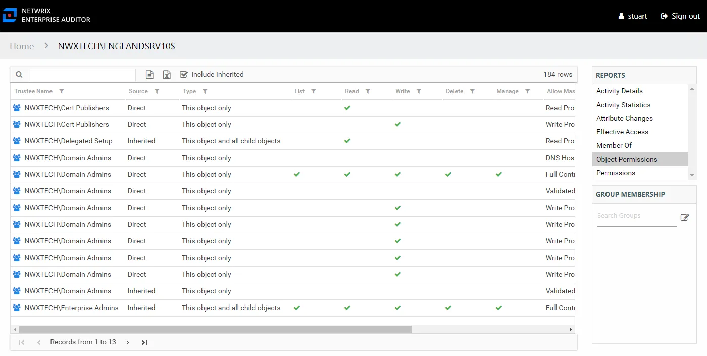 Computer Audit Interface