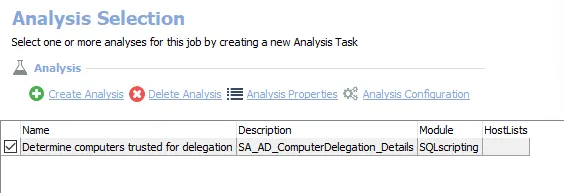 Analysis Task for the AD_ComputerDelegation Job