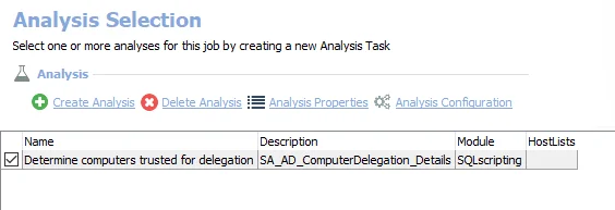 Analysis Task for the AD_ComputerDelegation Job