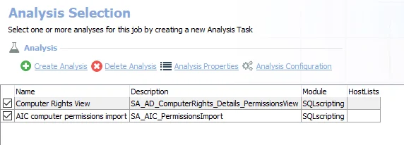 Analysis Task for the AD_ComputerRights Job