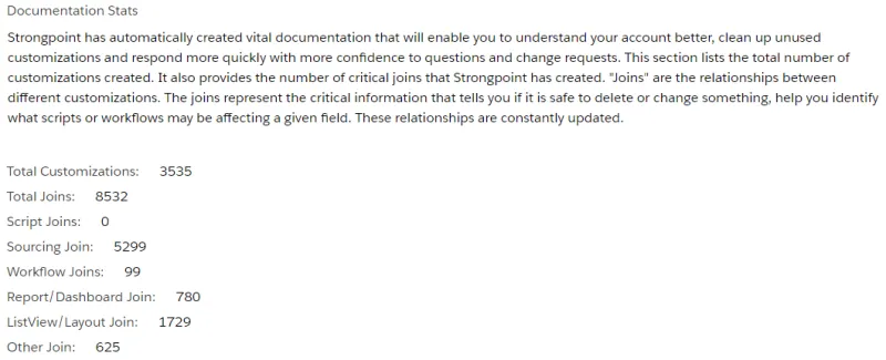 Configuration and Stats - Documentation Stats