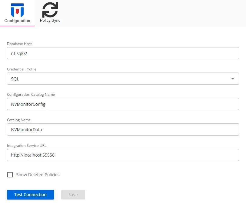 Netwrix Integration Details on the Configuration tab