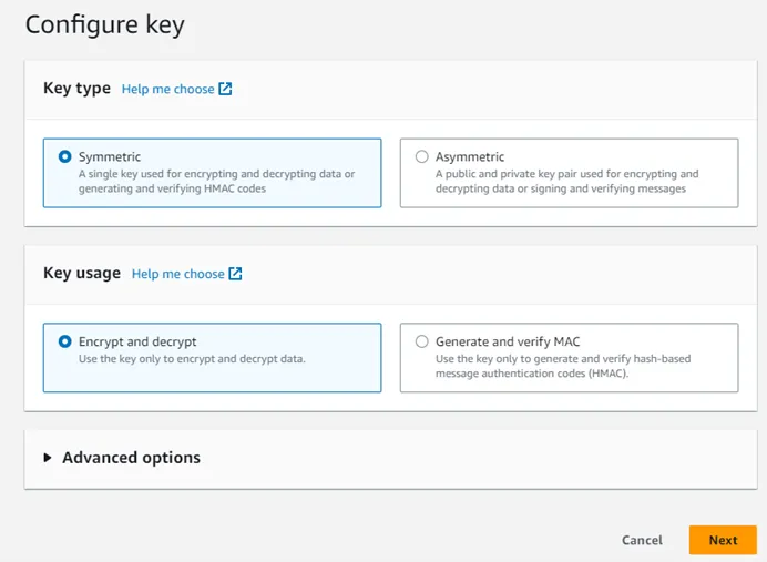 Configure Key Window