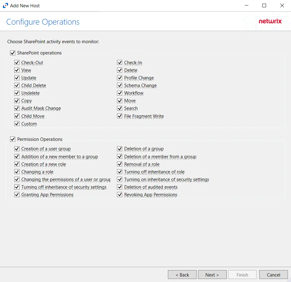 Configure Operations page for SharePoint